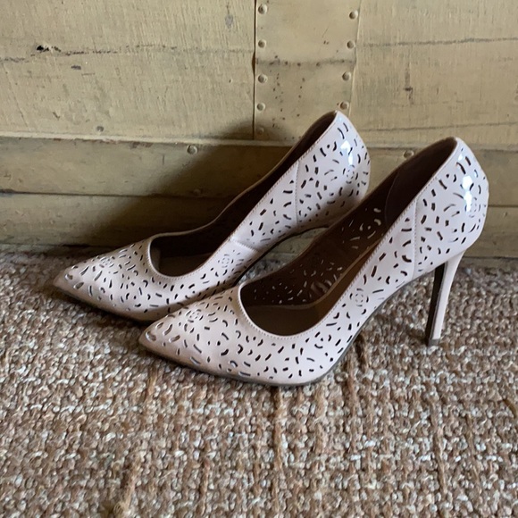 REPORT NUDE LEATH LASER CUT POINT HIGH HEELS 8.5 W - Picture 7 of 12
